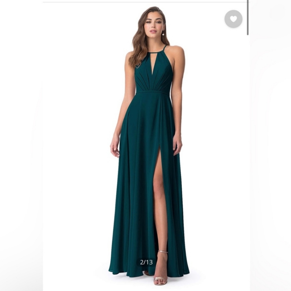 Azazie Bridesmaids dress in Pine Size A6